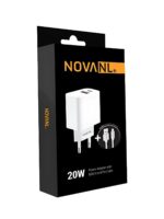 Încărcător rapid NOVANL ProCharge cu 2 porturi + cablu Lightning
