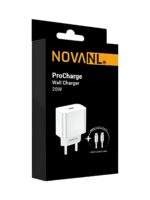 Încărcător rapid NOVANL ProCharge 20 W USB-C – 1 port + cablu SpeedCharge USB-C